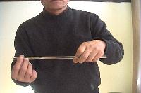 ガラス管の持ち方