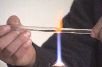 ガラス管（直管）の接合（回転できない場合）